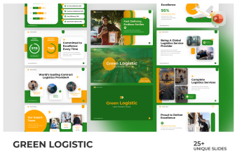 Green Logistic PowerPoint Template